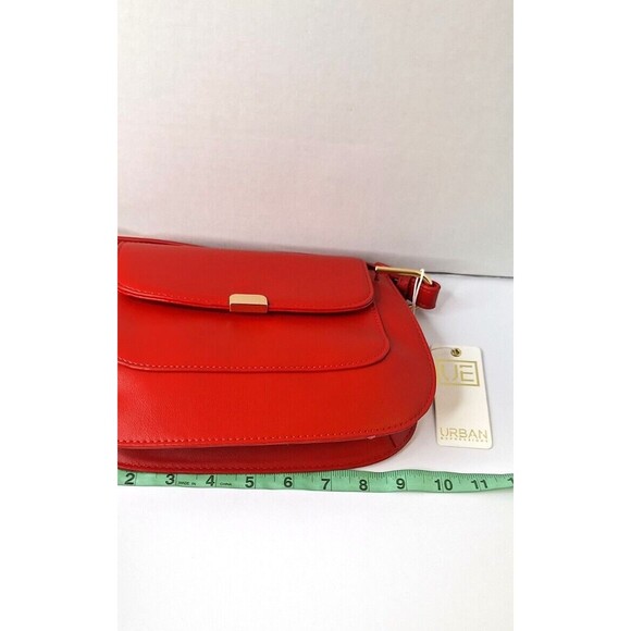 URBAN EXPRESSIONS Vegan Leather Crossbody Handbag Purse Red Adjustable Strap NWT - Picture 11 of 11